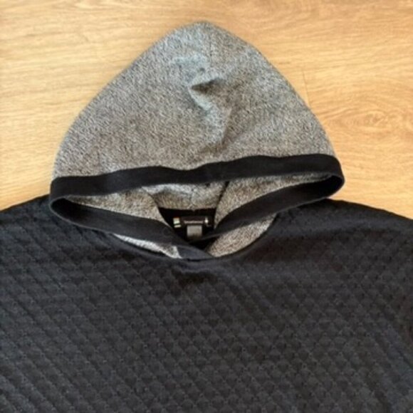 ** Smartwool Shadow Pine Hooded Sweater Color Block Wool Black Gray Medium - Picture 6 of 9